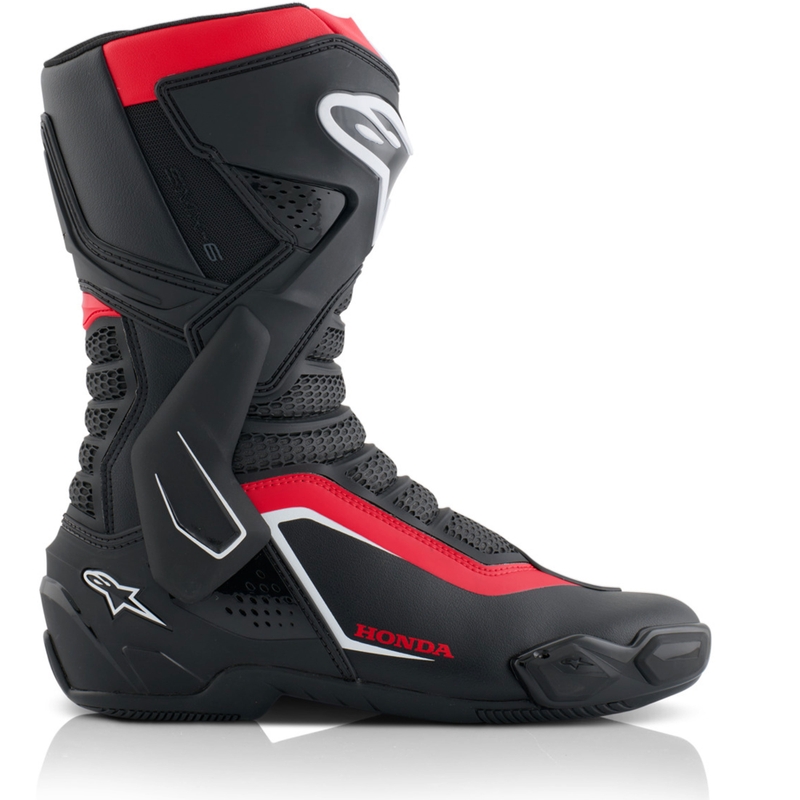 Botas de moto Alpinestars SMX-6 V3 Colección Honda Negro-Rojo-Blanco