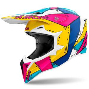 Casco de motocross Airoh Wraaap Paint mate multicolor