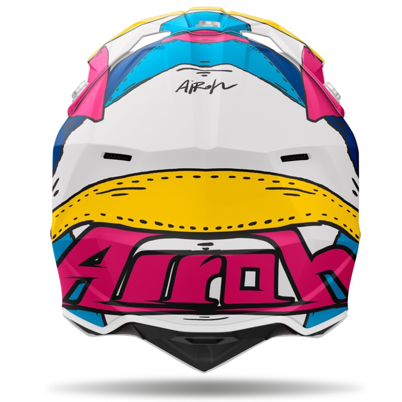Casco de motocross Airoh Wraaap Paint mate multicolor