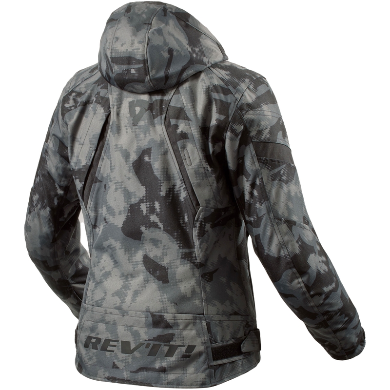Chaqueta de moto para mujer Revit Flare 3 H2O camo gris oscuro
