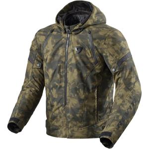 Chaqueta de moto Revit Flare 3 H2O camo verde oscuro