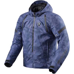Chaqueta de moto Revit Flare 3 H2O camo azul