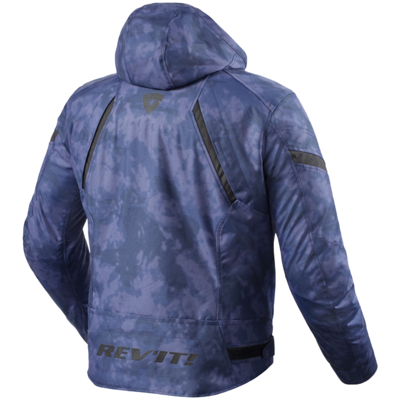 Chaqueta de moto Revit Flare 3 H2O camo azul