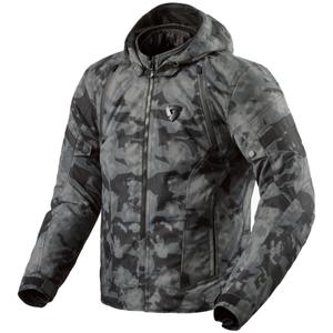 Chaqueta de moto Revit Flare 3 H2O camo gris oscuro