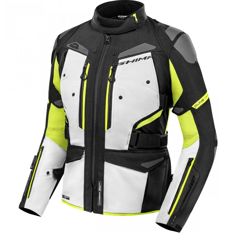 Chaqueta de moto para mujer Shima Dune amarillo fluo