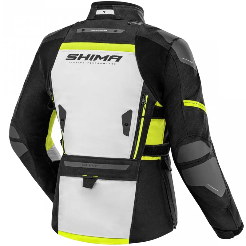 Chaqueta de moto para mujer Shima Dune amarillo fluo