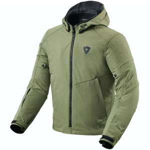 Chaqueta de moto Revit Afterburn H2O verde