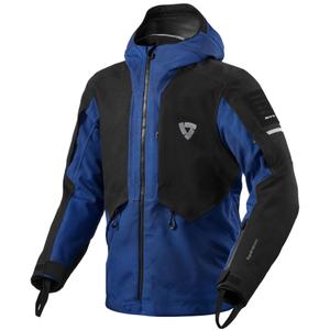 Chaqueta de moto Revit Tectonic H2O negro-azul