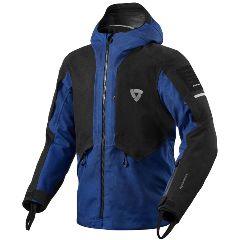 Chaqueta de moto Revit Tectonic H2O negra y azul