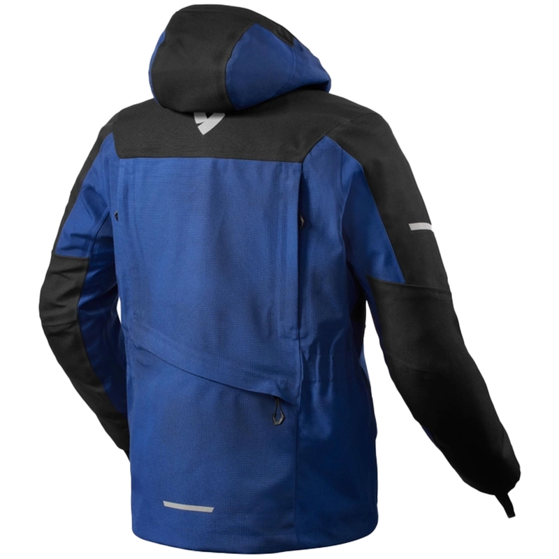 Chaqueta de moto Revit Tectonic H2O negra y azul