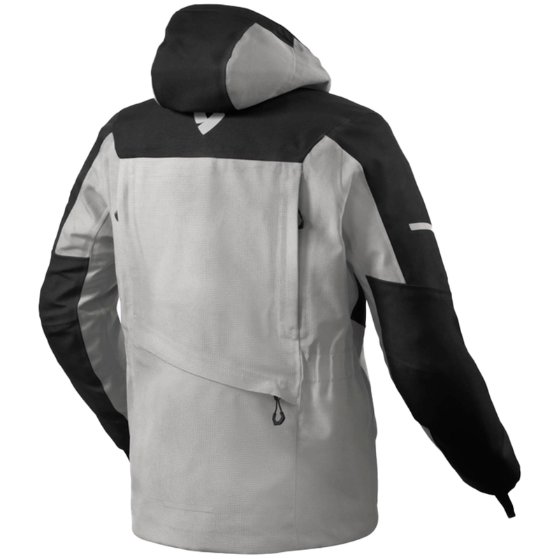 Chaqueta de moto Revit Tectonic H2O negro-gris
