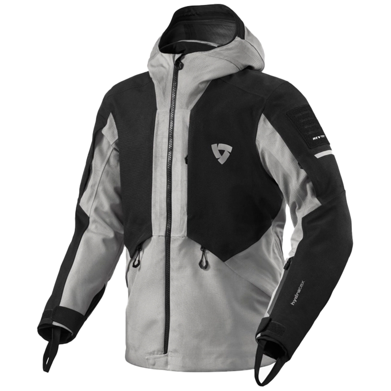 Chaqueta de moto Revit Tectonic H2O negro-gris
