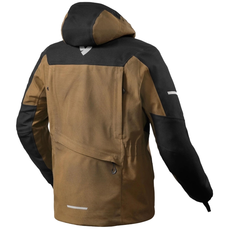 Chaqueta de moto Revit Tectonic H2O negro-marrón