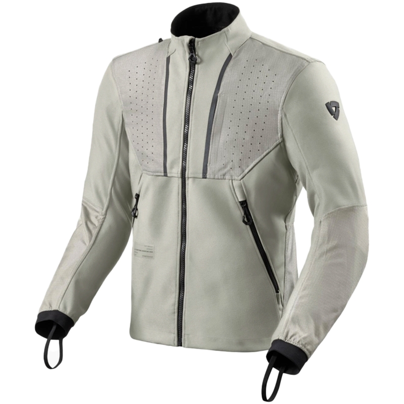 Chaqueta de moto Revit Surface gris claro