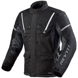 Chaqueta de moto Revit Horizon 3 H2O blanca y negra