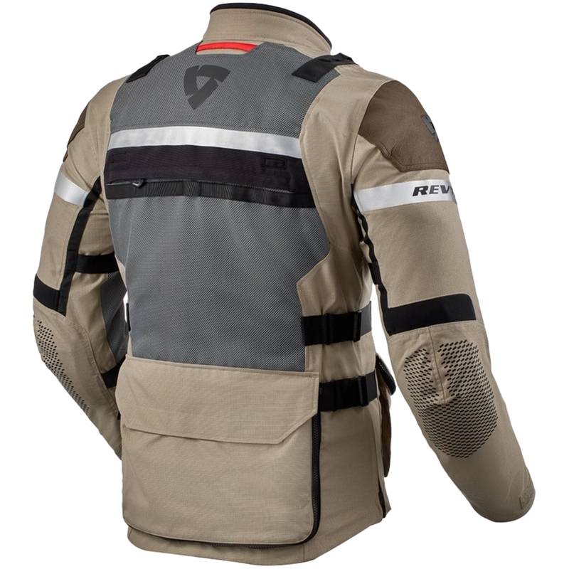 Chaqueta de moto Revit Cayenne 2 marrón-gris