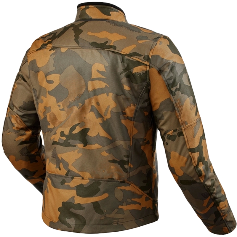 Chaqueta de moto Revit Shade H2O verde camuflaje