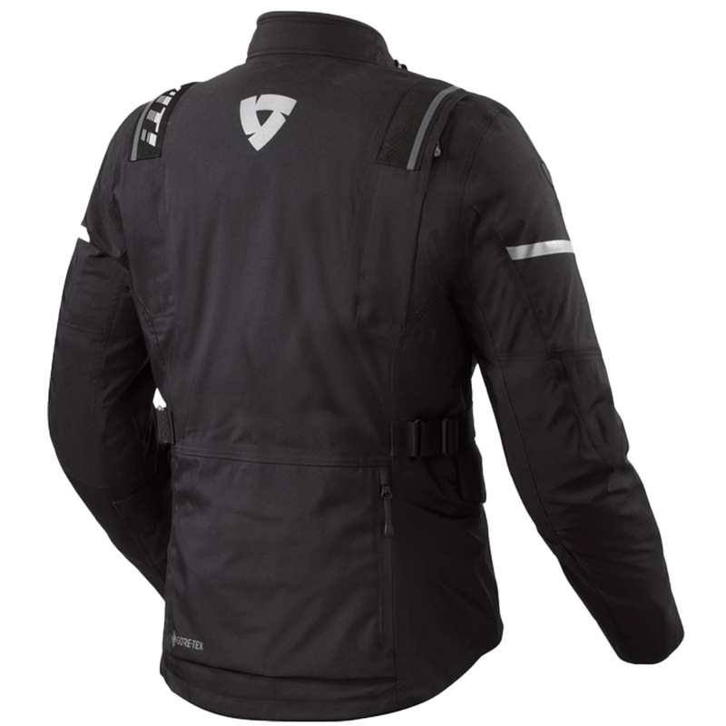 Chaqueta de moto Revit Vertical GTX negro-plata