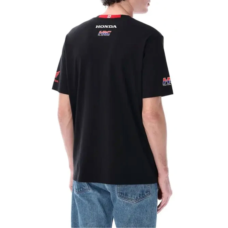 Camiseta negra Honda Wing