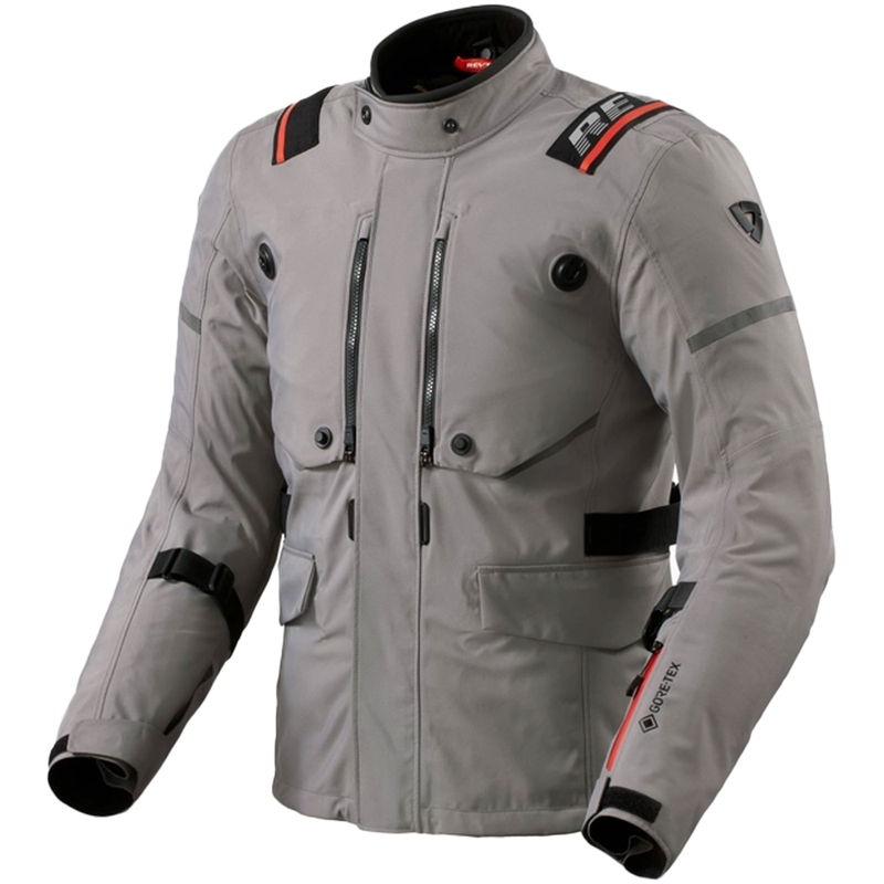Chaqueta de moto Revit Vertical GTX gris oscuro