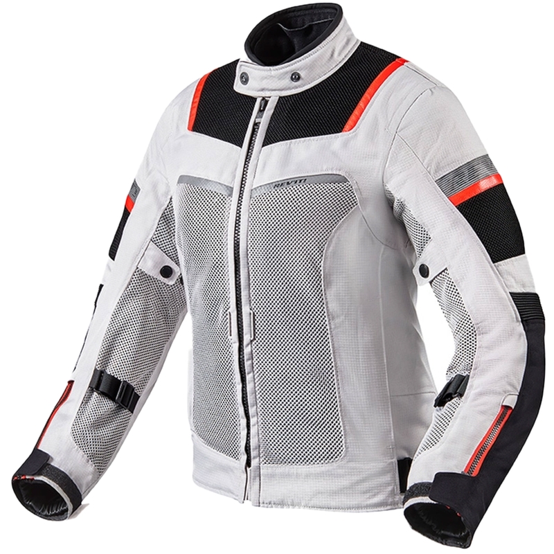 Chaqueta de moto para mujer Revit Tornado 3 Plata y Negro liquidación