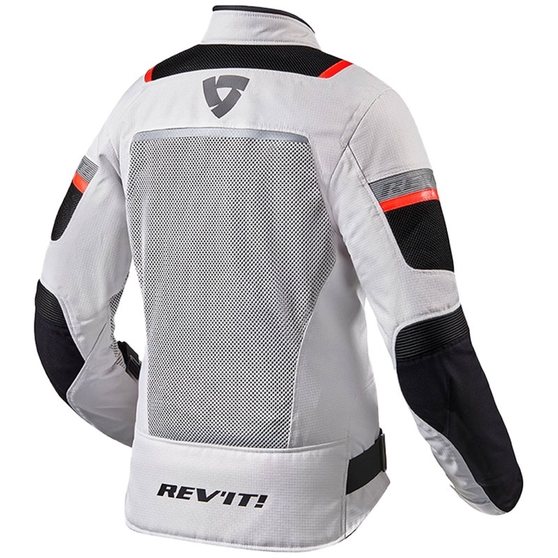 Chaqueta de moto para mujer Revit Tornado 3 Plata y Negro liquidación