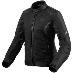 Chaqueta de moto Revit Torque H2O Mujer Negro