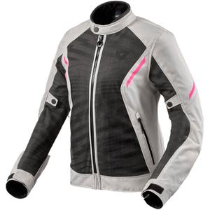 Chaqueta de moto para mujer Revit Torque 2 H2O Negro-Gris