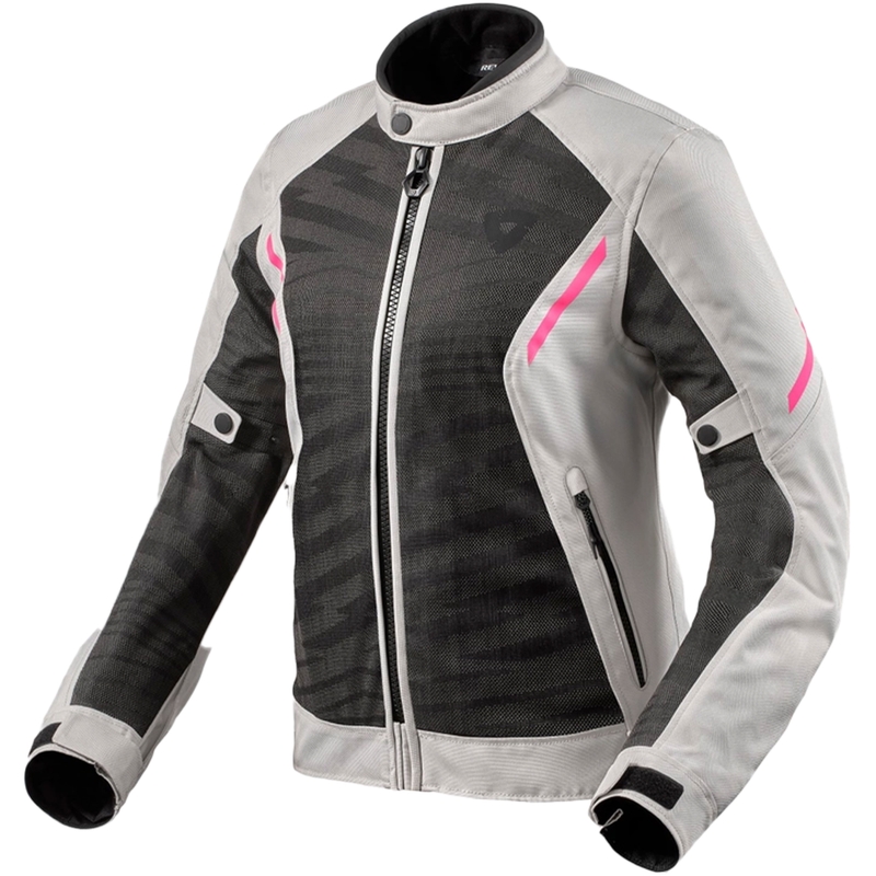 Chaqueta de moto para mujer Revit Torque 2 H2O Negro-Gris