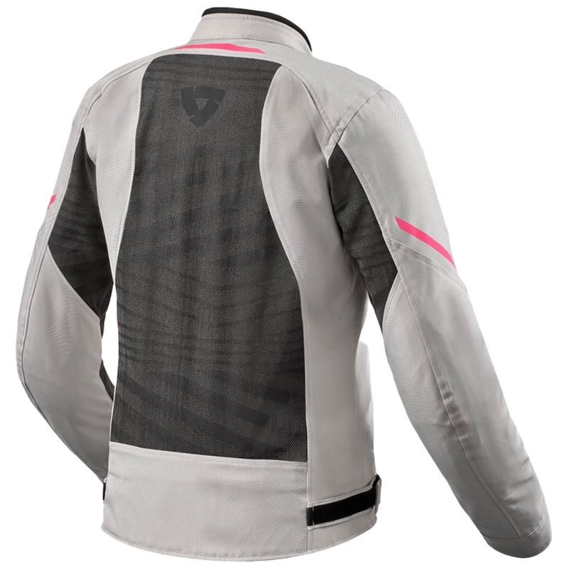 Chaqueta de moto para mujer Revit Torque 2 H2O Negro-Gris