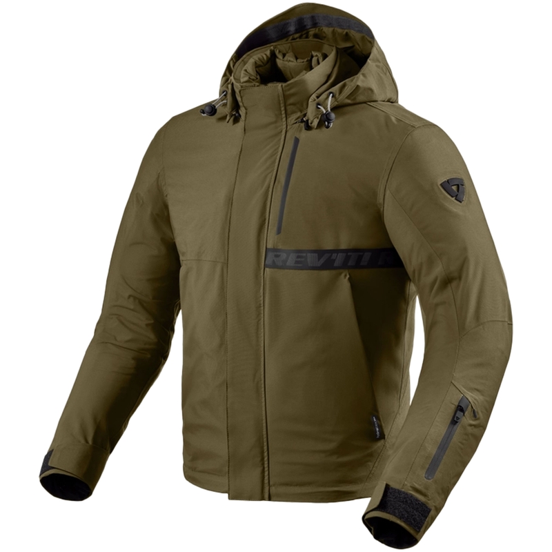 Chaqueta de moto Revit Montana H2O verde oscuro