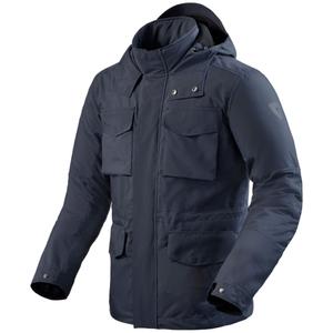 Chaqueta de moto Revit Triomphe 2 H2O azul oscuro