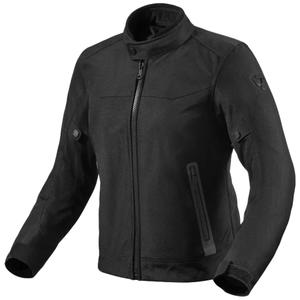 Chaqueta de moto Revit Shade H2O para mujer Negro