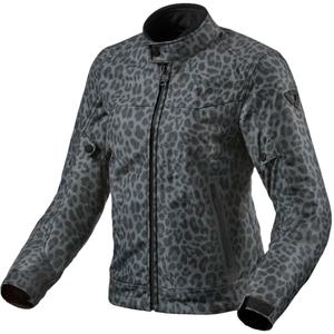 Chaqueta de moto Revit Shade H2O gris para mujer