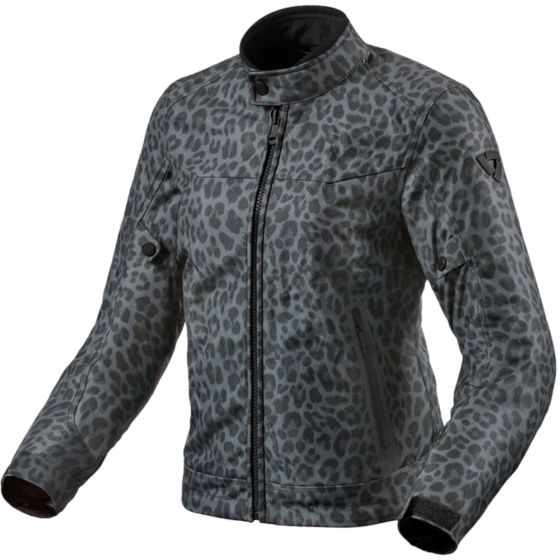 Chaqueta de moto Revit Shade H2O gris para mujer