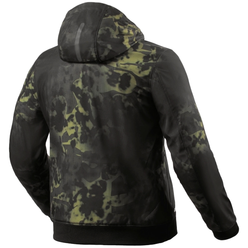 Chaqueta softshell Revit Saros WB negra y verde oscuro