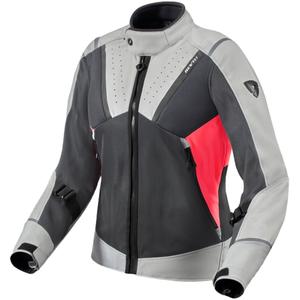 Chaqueta de moto para mujer Revit Airwave 4 gris-rosa
