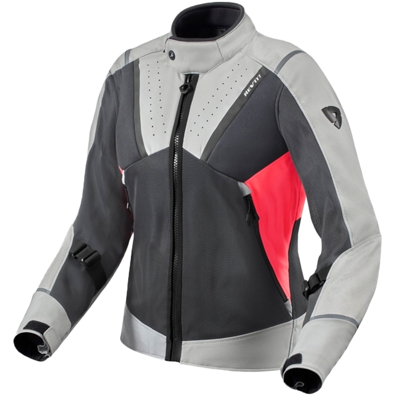 Chaqueta de moto para mujer Revit Airwave 4 gris-rosa