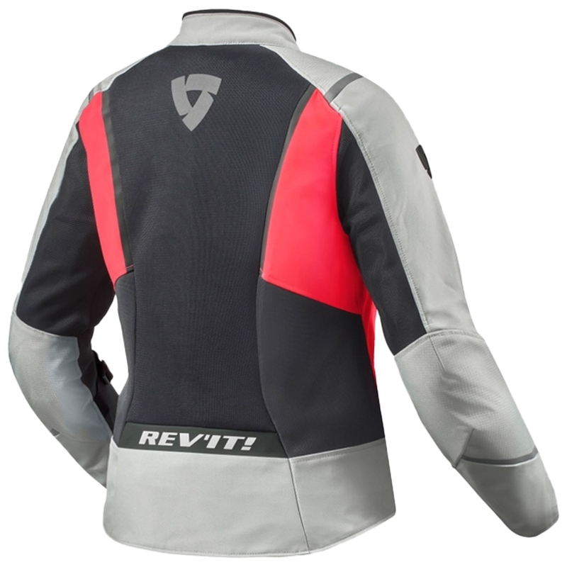 Chaqueta de moto para mujer Revit Airwave 4 gris-rosa