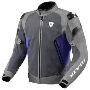 Chaqueta de moto Revit Control Air H2O gris-azul