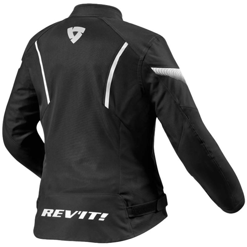Chaqueta de moto para mujer Revit Control Air H2O Black and White