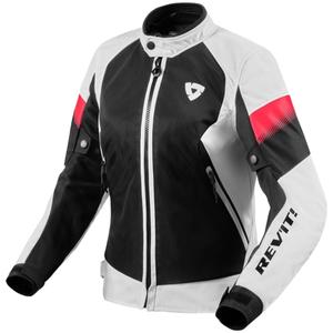 Chaqueta de moto Revit Control Air H2O para mujer en blanco y negro