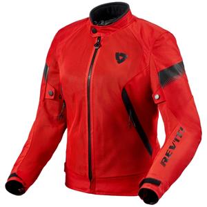 Chaqueta de moto Revit Control Air H2O para mujer Rojo y negro