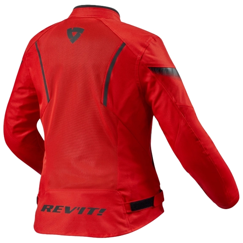 Chaqueta de moto Revit Control Air H2O para mujer Rojo y negro