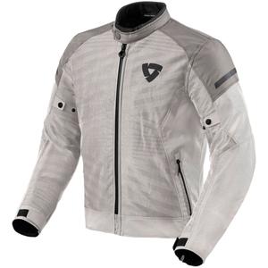 Chaqueta de moto Revit Torque 2 H2O gris plata