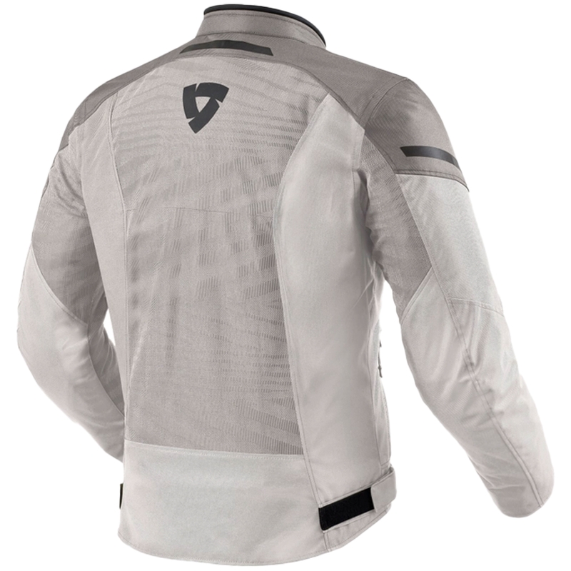 Chaqueta de moto Revit Torque 2 H2O gris plata