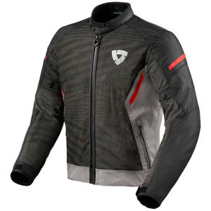 Chaqueta de moto Revit Torque 2 H2O gris-roja