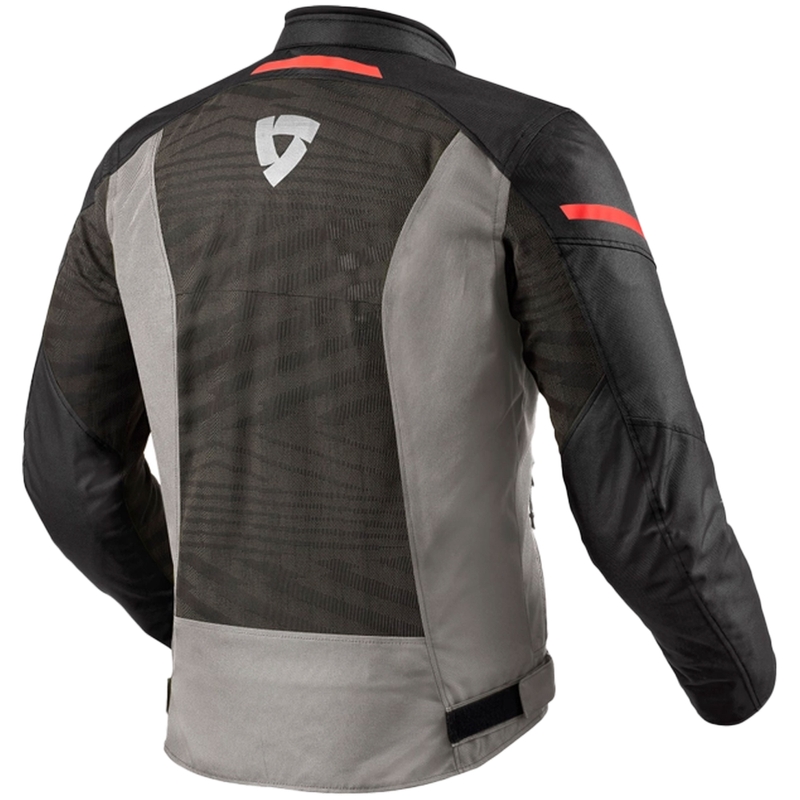 Chaqueta de moto Revit Torque 2 H2O gris-roja