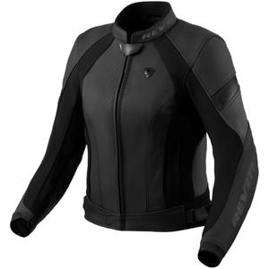 Chaqueta de piel Revit Xena 4 negro-antracita para mujer
