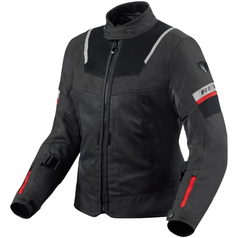 Chaqueta de moto Revit Tornado 4 H2O para mujer negro-antracita
